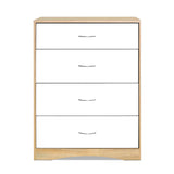 white and Natural two tone chest of drawers