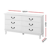 KUBI Lowboy chest of drawers White