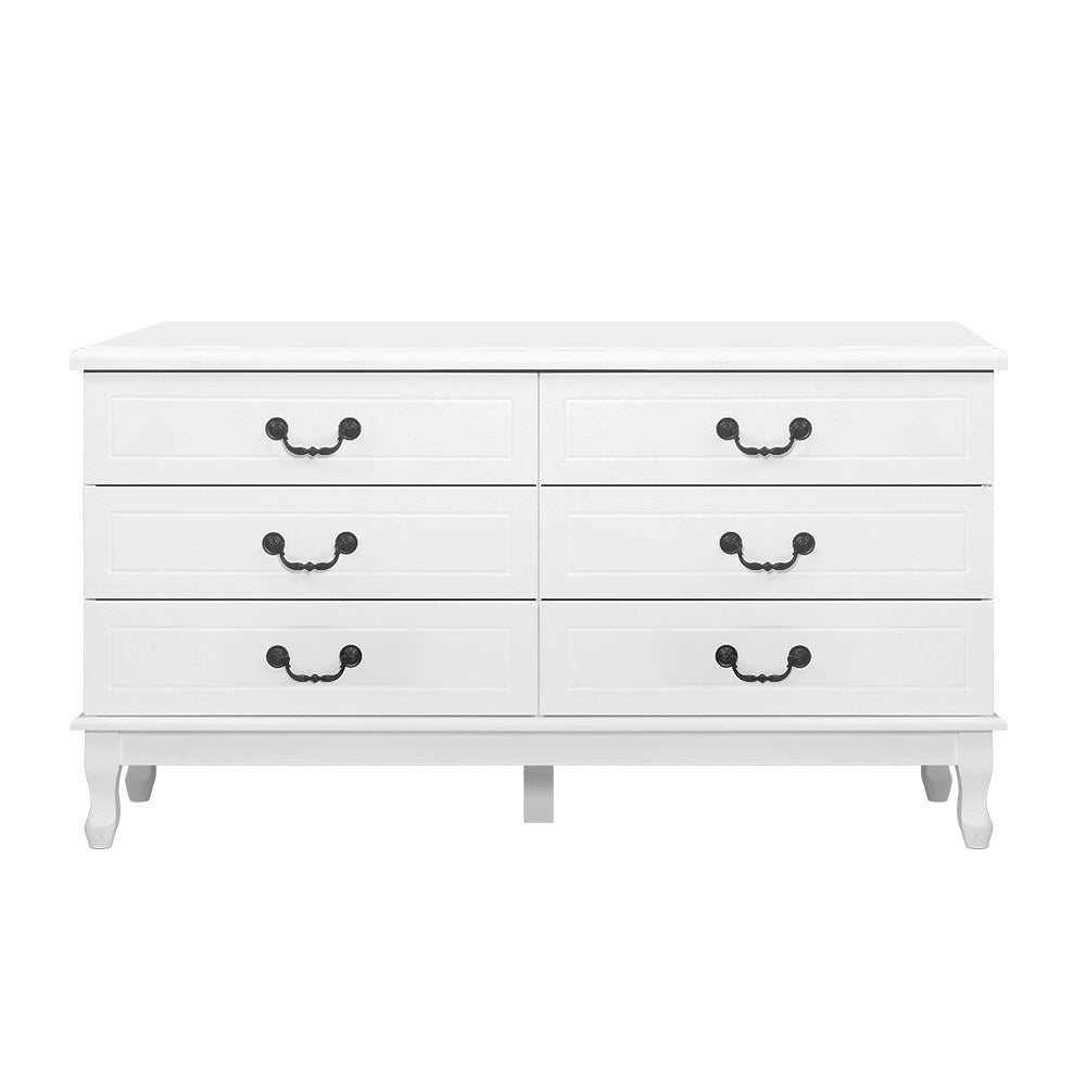 KUBI Lowboy chest of drawers White