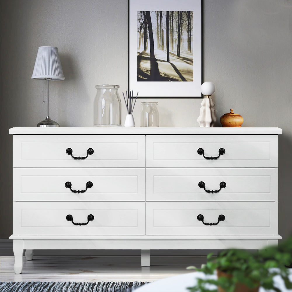 KUBI Lowboy chest of drawers White