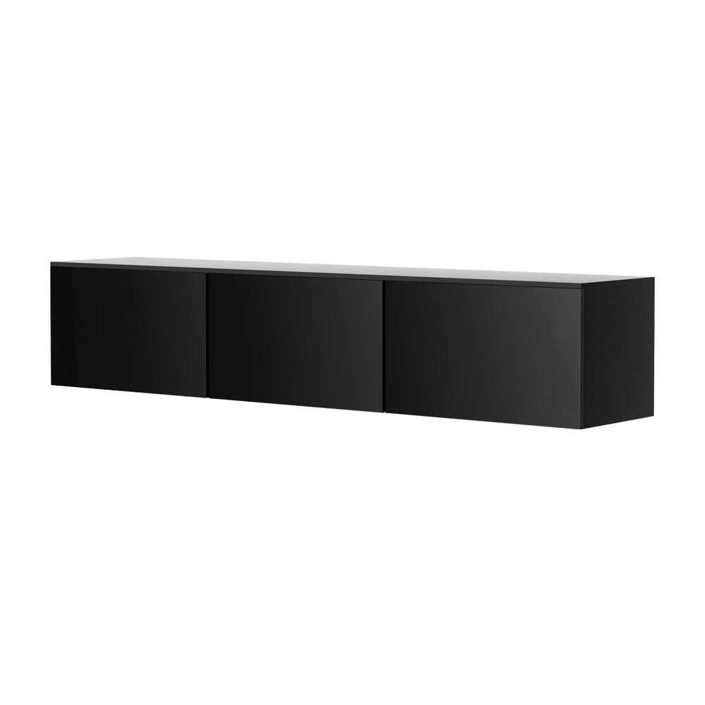 Hugo Entertainment Unit 200cm Black High Gloss