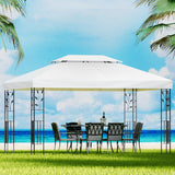 Instahut Gazebo 4x3m Marquee Outdoor Wedding Party Event Tent Home Iron Art Shade White