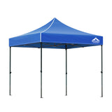 Instahut Gazebo Pop Up 3x3m w/Base Podx4 Marquee Folding Outdoor Wedding Camping Tent Shade Canopy Blue