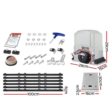 Automatic Sliding Gate Opener & Hardware Kit