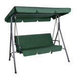 Gardeon Outdoor Swing Chair Garden Bench Furniture Canopy 3 Seater Green