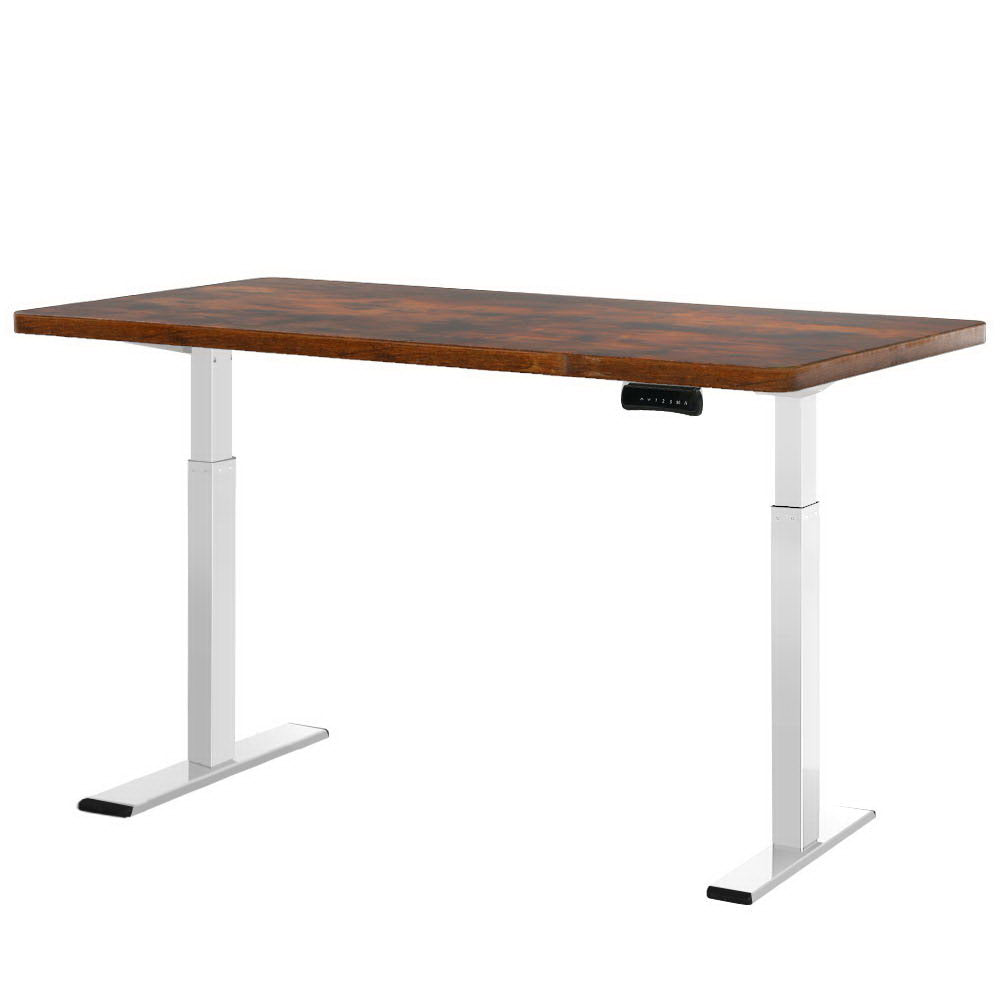 Standing Desk Motorised Rustic Brown