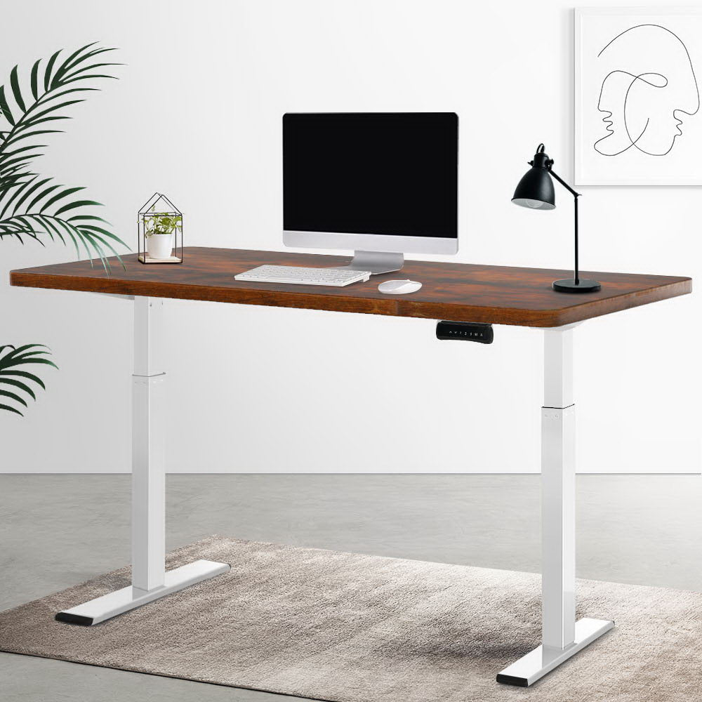 Standing Desk Motorised Rustic Brown