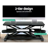 Standing Desk Riser Height Adjustable Black 80CM