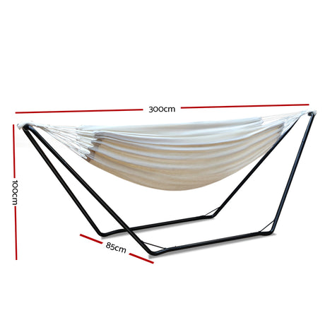 Gardeon Hammock Bed with Stand Outdoor Camping Hammocks Steel Frame