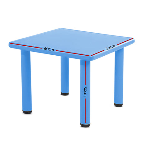 Keezi Kids Table Plastic Square Activity Study Desk 60X60CM