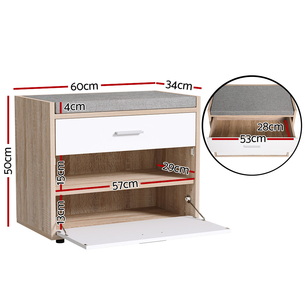 Shoe Storage Bench - 6 Pairs