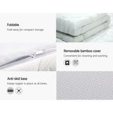 Giselle Bedding Memory Foam Mattress Topper Cool Gel 8cm Single