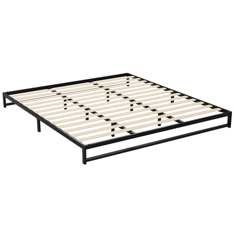 Beru Black Metal Bed Frame - King Size