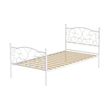 GROA White Single Bed Frame