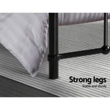 Leo Black King Single Metal Bed Frame