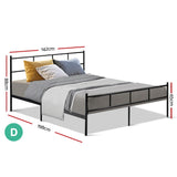 Sol Double Metal Bed Frame