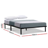 Ted Bed Frame Double Size Metal Base