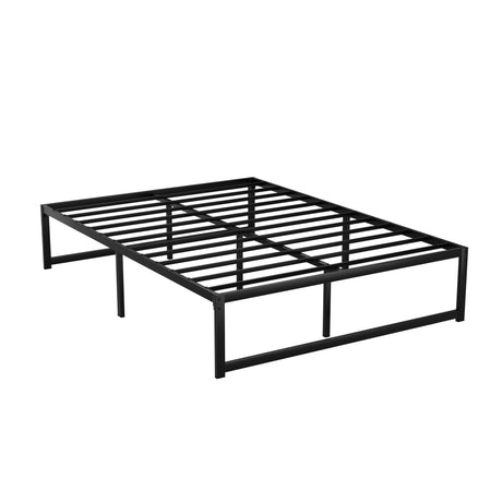 Tino Black Metal Bed Frame - Double Size