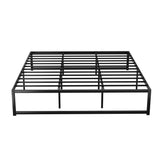 Tino Bed Frame -  King Size Black Metal