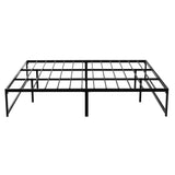 Tino Bed Frame -  King Size Black Metal