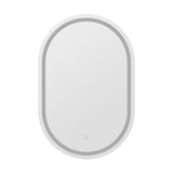 Ember LED Wall Mirror With Light 50X75CM Bathroom Décor Oval Mirrors Vanity