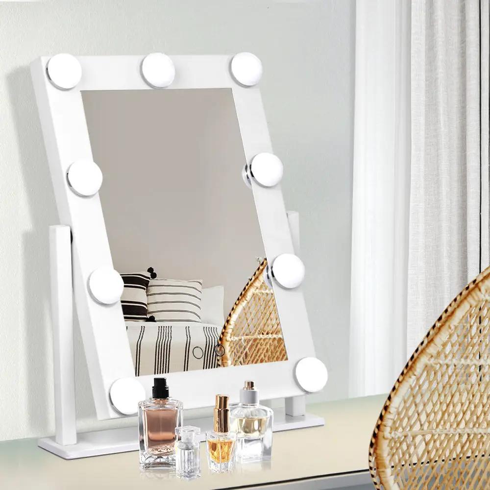 Embellir Makeup Mirror Hollywood with Light Round 360&Acirc;&deg; Rotation Tabletop 9