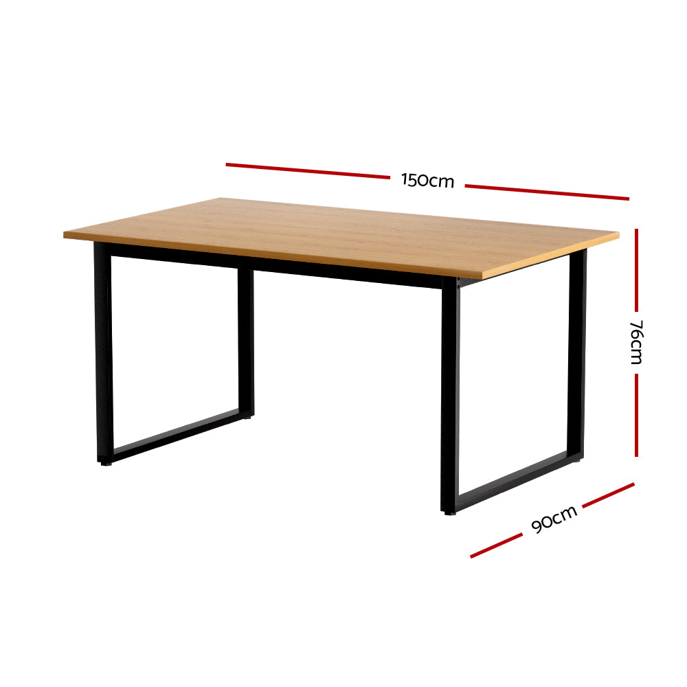 Eli Dining Table 150cm Pine & Black