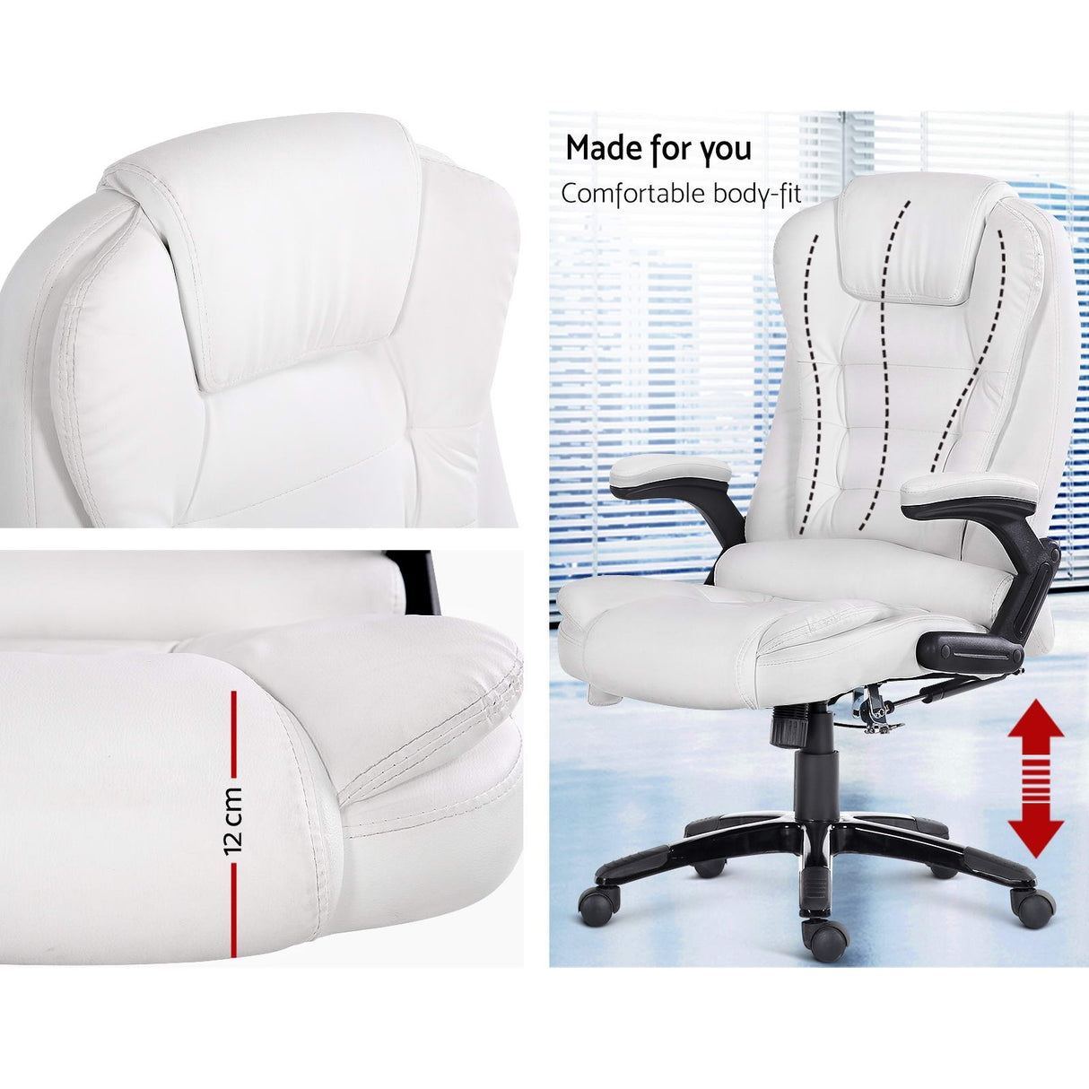 Massage Office Chair White