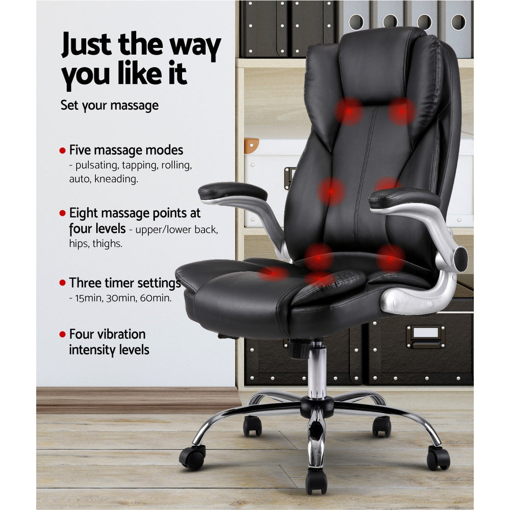 Kuro Massage Office Chair Black