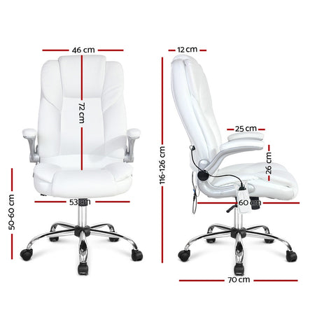 Kuro Massage Office Chair White