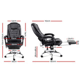 Massage Office Chair with foot rest