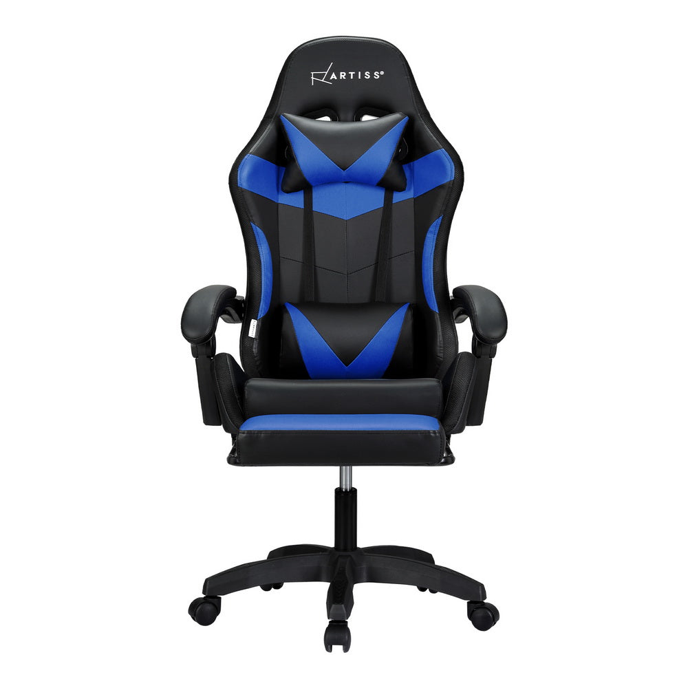 Massage Gaming Chair Blue