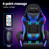 Massage Gaming Chair Blue