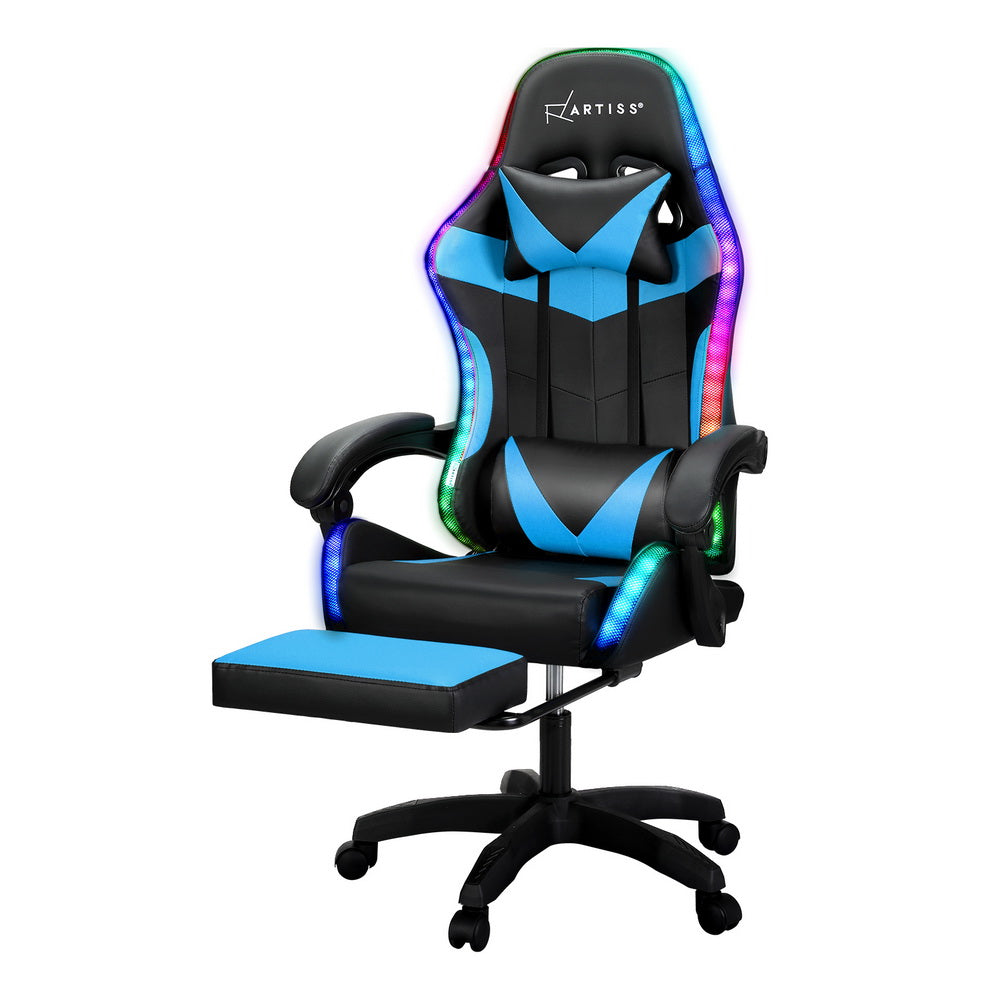 Blue Massage Gaming Chair.