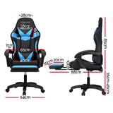 Blue Massage Gaming Chair.