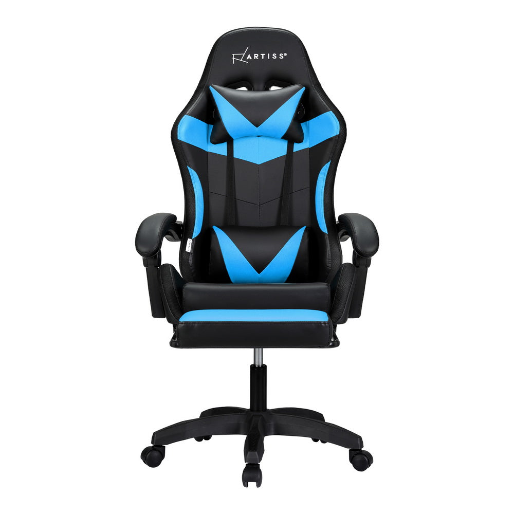 Blue Massage Gaming Chair.