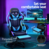 Blue Massage Gaming Chair.