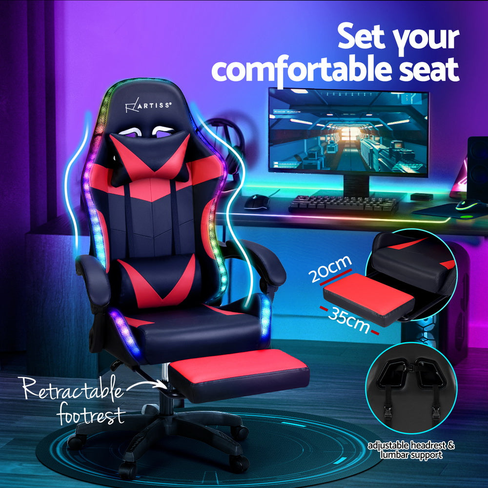 Red Massage Gaming Chair.