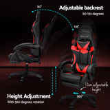 Red Massage Gaming Chair.