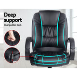 Office Chair S-Shape High Back Black