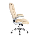 Office Chair S-Shape High Back Adjustable Cream