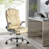 Office Chair S-Shape High Back Adjustable Cream