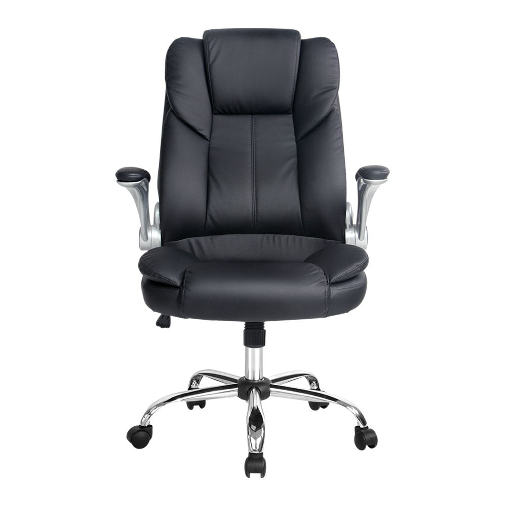 Office Chair S-Shape High Back Black