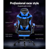 Comfy Office Chair Blue & Black