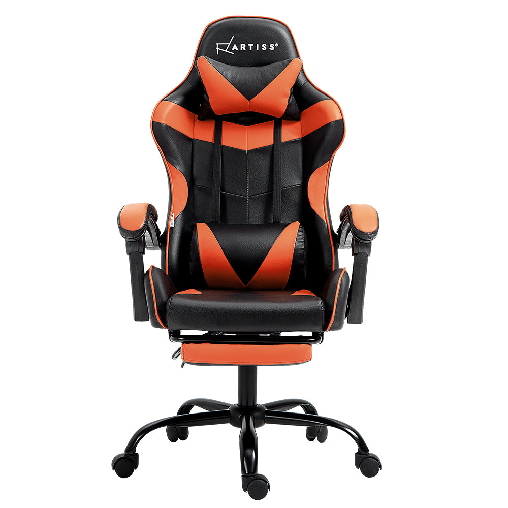 Comfy Office Chair Orange & Black