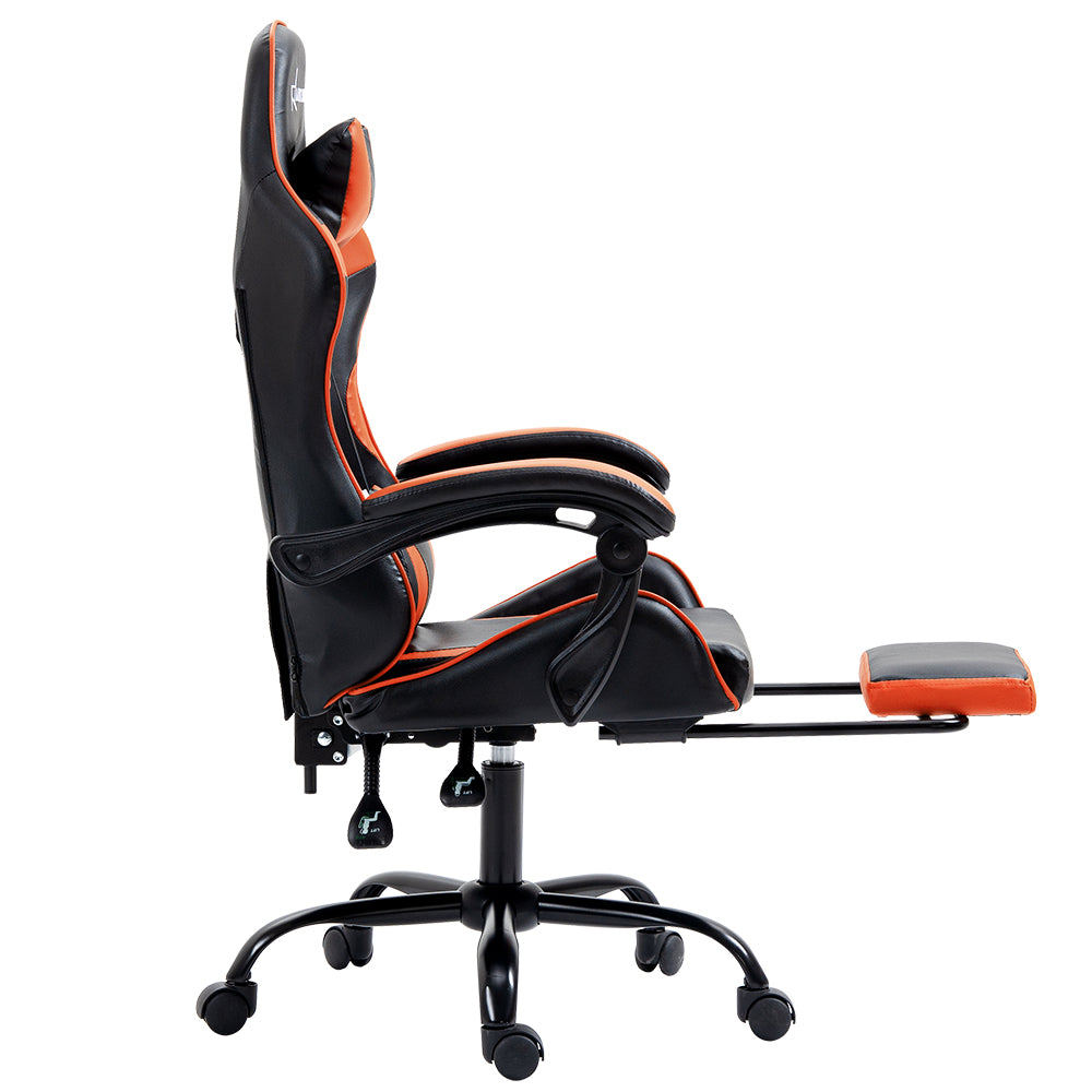 Comfy Office Chair Orange & Black