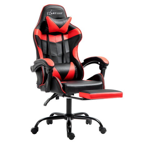 Comfy Office Chair Red & Black