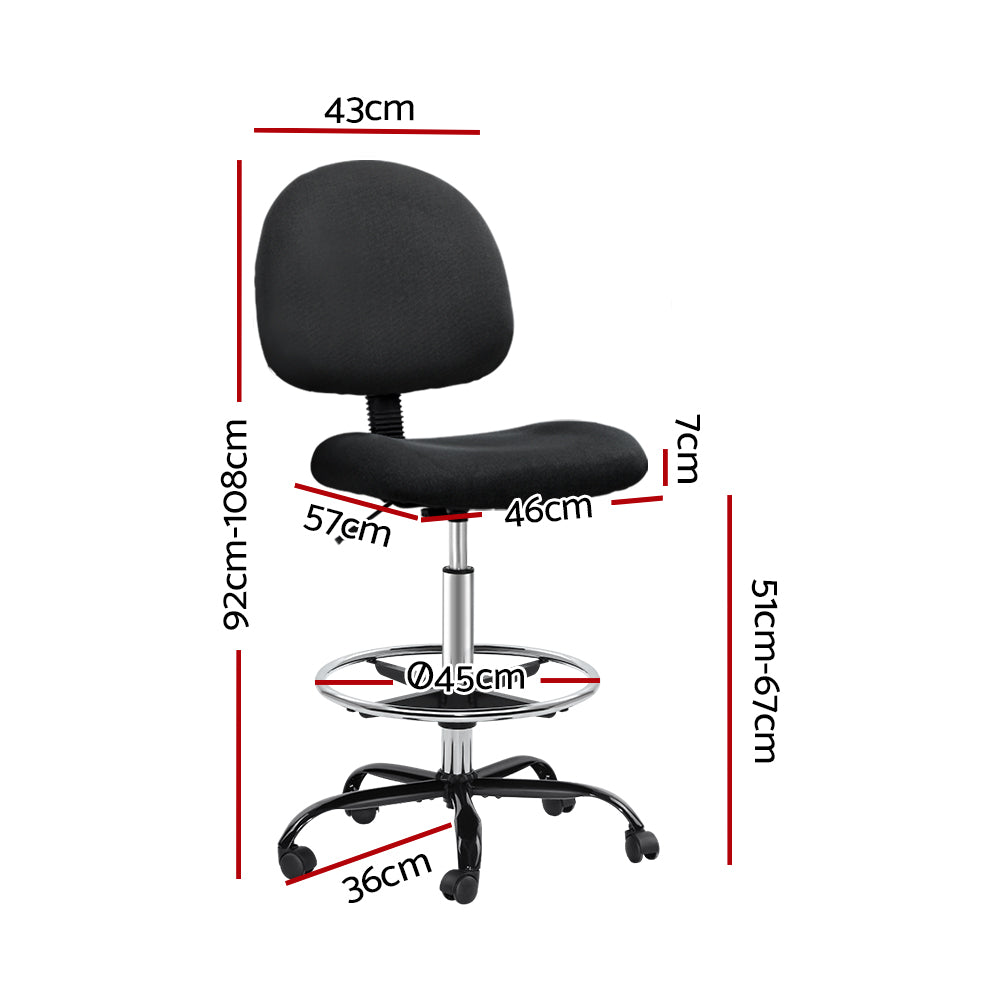 Drafting Fabric Office Chair