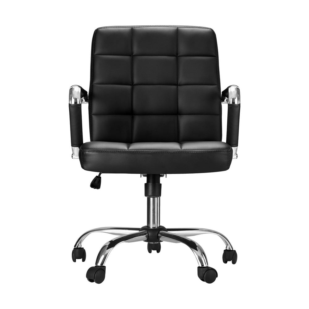 Office Chair Executive Mid Back Black