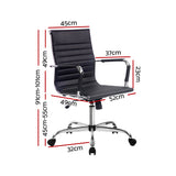 Office Chair Chrome & Black